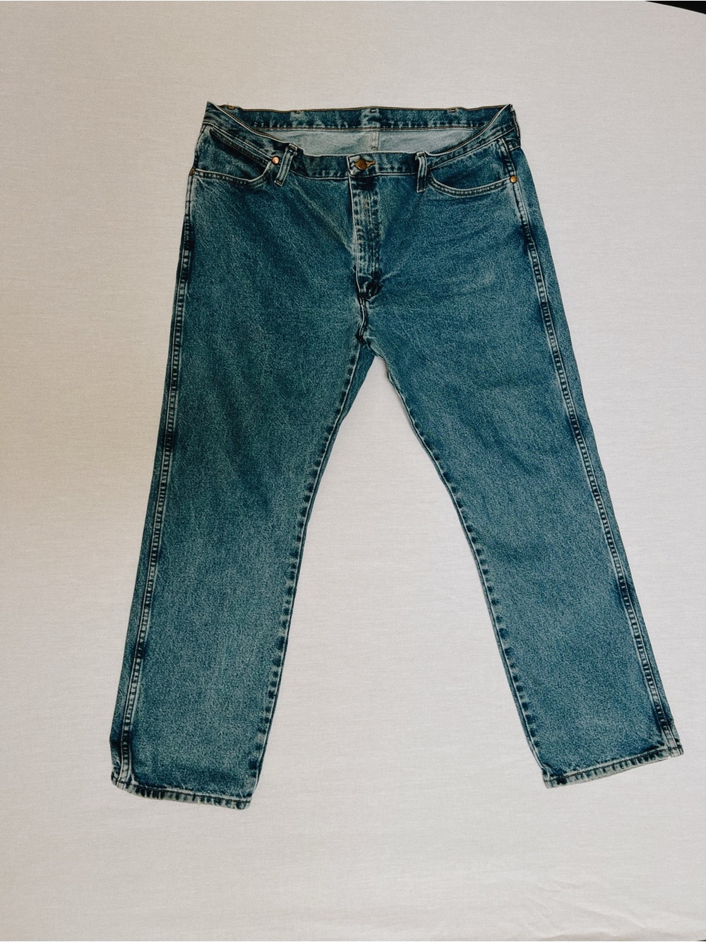 Wrangler Men's Cowboy Cut Jeans in Blue Denim